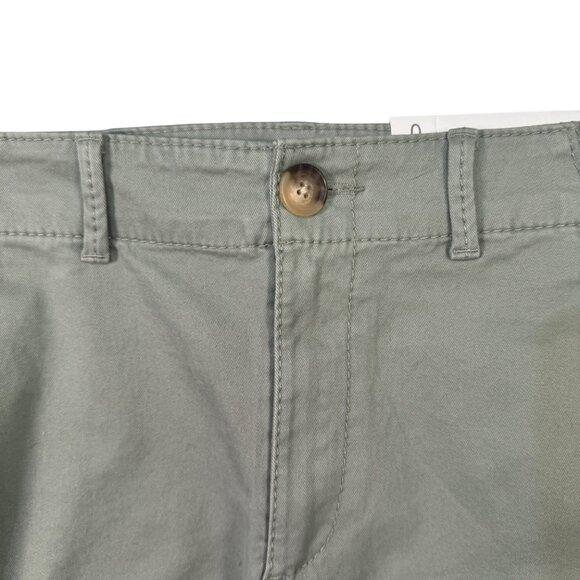 Loft Womens Washed Twill Shorts Size 0 Green Cotton/Spandex - Picture 2 of 7